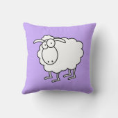 白黒の羊 クッション (裏面)