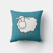 白黒の羊 クッション (裏面)