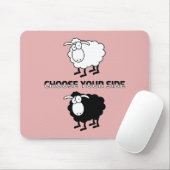 白黒の羊 マウスパッド (マウス)