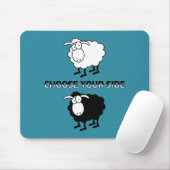 白黒の羊 マウスパッド (マウス)
