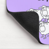 白黒の羊 マウスパッド (コーナー)