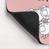 白黒の羊 マウスパッド (コーナー)