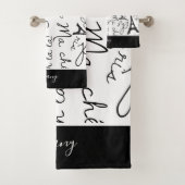 白黒の美しいパリ バスタオルセット (インサイチュ)