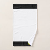 白黒の美しいワニ バスタオルセット (ハンドタオル)