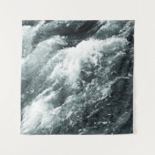 白黒の美しい海 タペストリー (正面)