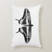 白黒の美しい蝶 アクセントクッション (正面(垂直))
