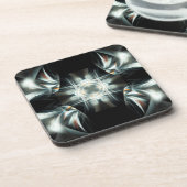 白黒の翼のある星 コースター (左側)