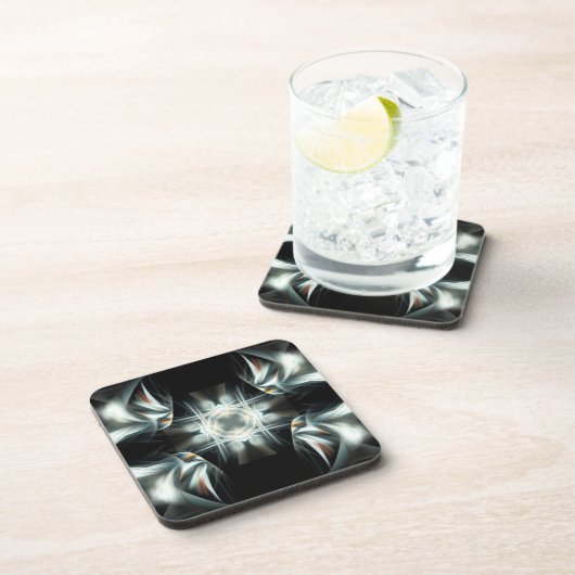 白黒の翼のある星 コースター (右側)