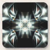 白黒の翼のある星 コースター (正面)