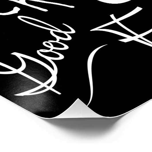 白黒の聖書の神の名前 ポスター (コーナー)