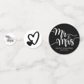 白黒の脚本ミセス・ハート結婚ズ コンフェッティ (裏面)