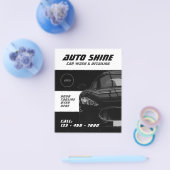 白黒の自動車 チラシ (シングル)