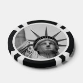 白黒の自由の女神 ポーカーチップ (シングル)