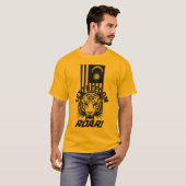 白黒の自由の愛国者の虎 Tシャツ (正面フル)