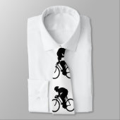 白黒の自転車パターン。 ネクタイ (タイ)