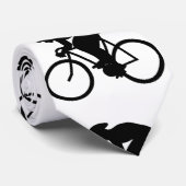 白黒の自転車パターン。 ネクタイ (ロール)
