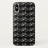 白黒の自転車パターン Case-Mate iPhoneケース (裏面)