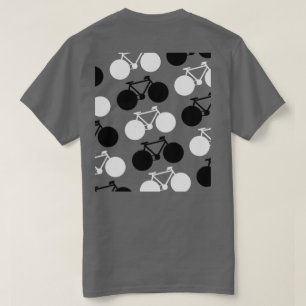 白黒の自転車モダン&スタイリッシュ Tシャツ