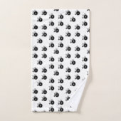 白黒の自転車ヴィンテージバスルーム用タオルセット バスタオルセット (ハンドタオル)