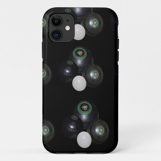 白黒の芝生鉢の柄 Case-Mate iPhoneケース (裏面)