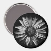 白黒の花たち 18 マグネット (正面/裏面)
