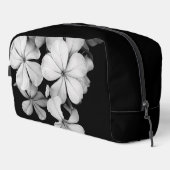 白黒の花のクローズアップ ドップキット (右コーナー)
