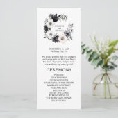 白黒の花の式結婚プログラム プログラム (スタンド正面)