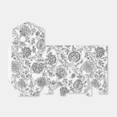 白黒の花の柄の好意ボックス フェイバーボックス (折り畳みなし)