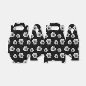 白黒の花ミニマルエレガントリストパターン フェイバーボックス (折り畳みなし)