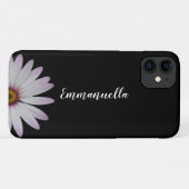 白黒の花名iPhone 11ケース Case-Mate iPhoneケース (裏面(横))