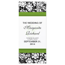 白黒の花婚式プログラム