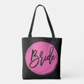 白黒の花嫁結婚のバッグ トートバッグ (裏面)