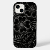 白黒の花柄 Case-Mate iPhoneケース (裏面)