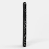 白黒の花柄 Case-Mate iPhoneケース (裏面/右)