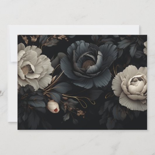 白黒の花 (正面)