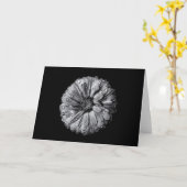 白黒の花10 カード (黄色い花)