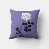 白黒の花 クッション (裏面)