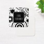 白黒の花、スプラッシュとリングや輪ノート (デスク)