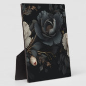 白黒の花 フォトプラーク (側面)
