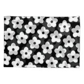 白黒の花Y2Kパターン 枕カバー (裏面)
