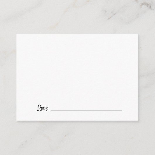 白黒の英知の大学院アドバイス エンクロージャーカード (裏面)