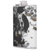 白黒の英語のセッター フラスク (左)