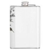 白黒の英語のセッター フラスク (裏面)