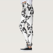 白黒の英陽曼荼羅 レギンス (左)