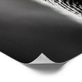 白黒の茶色のポートレートバイキング | AI Art ポスター (角)