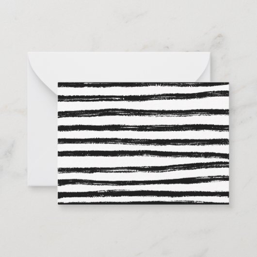 白黒の落書き和文房具 ノートカード (裏面)