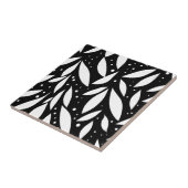 白黒の葉 タイル (側面)