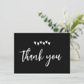 白黒の葬儀サンキューカード サンキューカード (スタンド正面)
