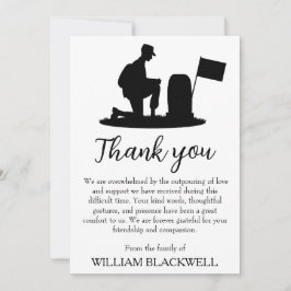 白黒の葬儀サンキューカード 招待状