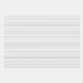 白黒の薄いストライプ ラッピングペーパーシート (正面3)